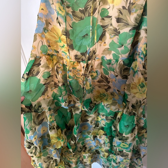ASTR The Label Women's Green Multi Aneira Dress Size S - Picture 8 of 12